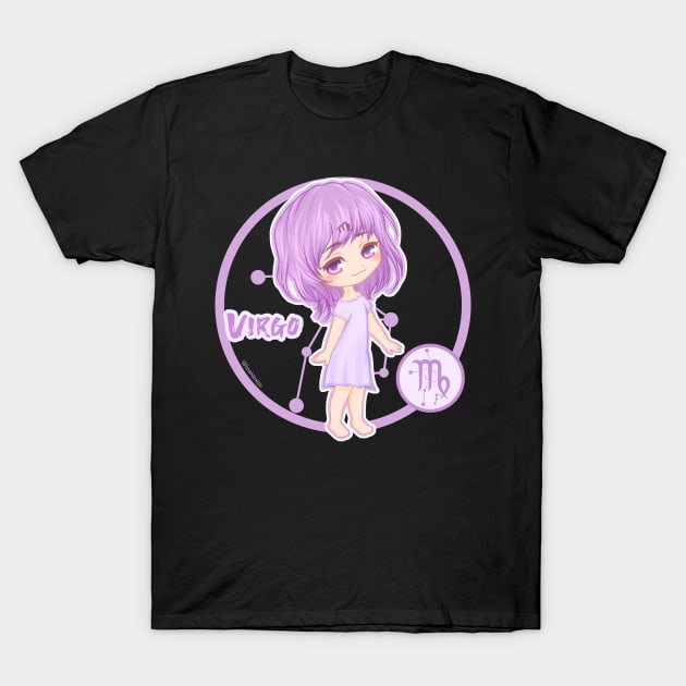 Chibi Zodiac Virgo T-Shirt by LoShimizu